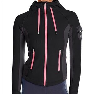 Spyder xs zip up hoodie warm black